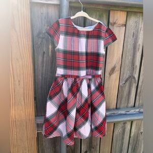 Girls Christmas Plaid Dress